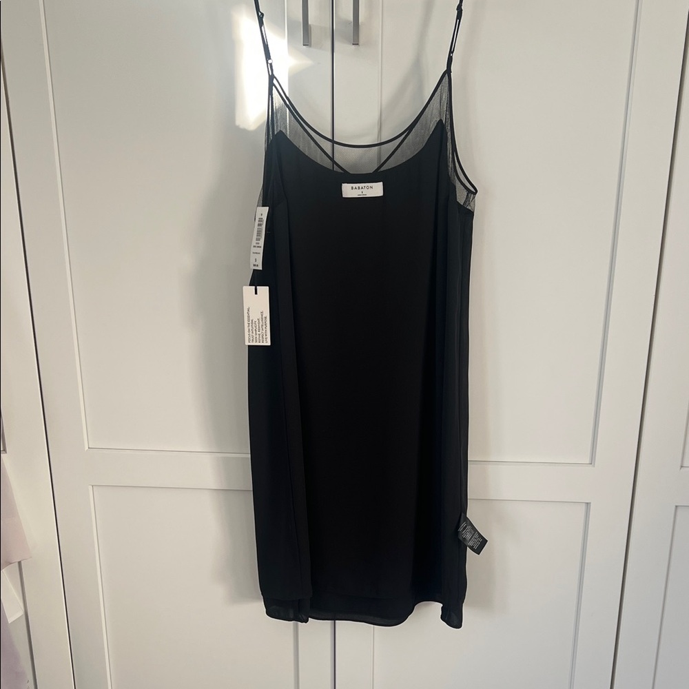 Babaton Black Mesh Detail Top